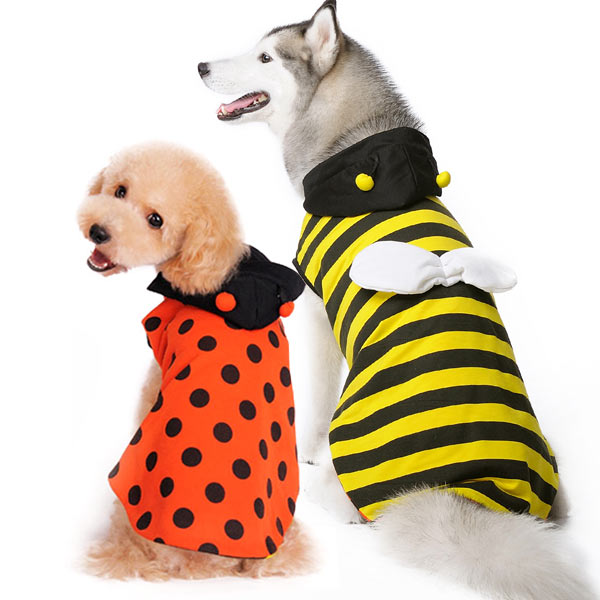DOGO Ladybug Bumblebee Reversible Dog Hoodie