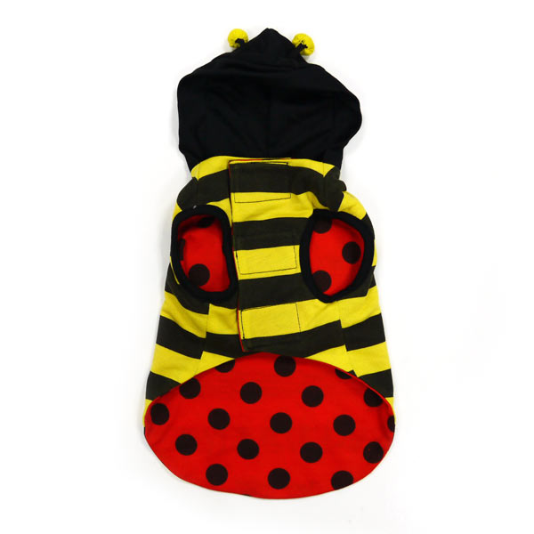 DOGO Ladybug Bumblebee Reversible Dog Hoodie