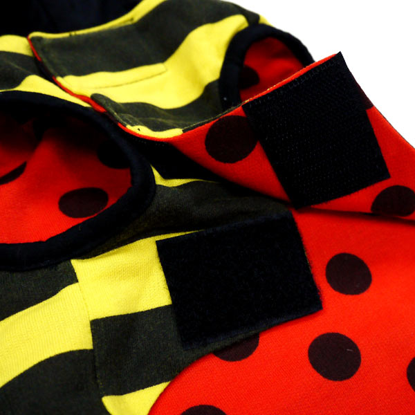 DOGO Ladybug Bumblebee Reversible Dog Hoodie
