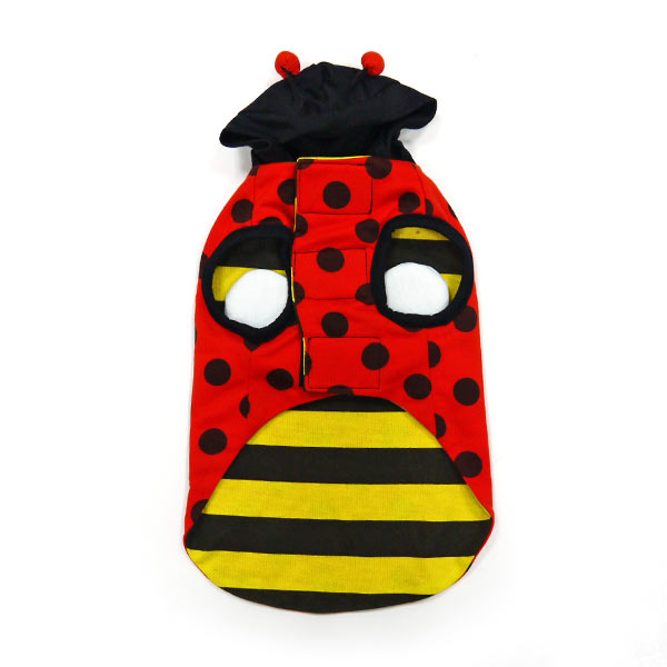 DOGO Ladybug Bumblebee Reversible Dog Hoodie