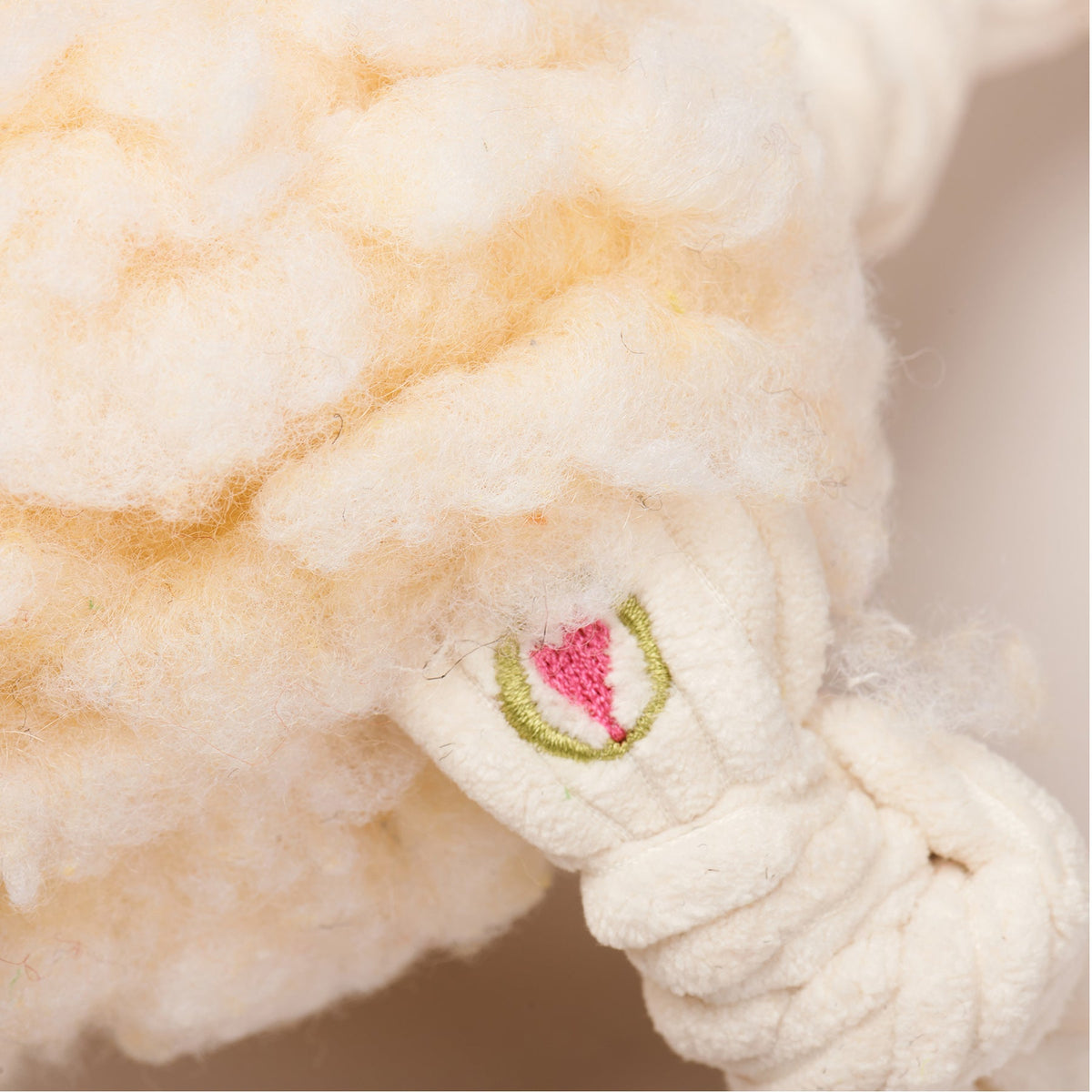 Louise Lamb HuggleFleece FlufferKnottieTM Plush Dog Toy