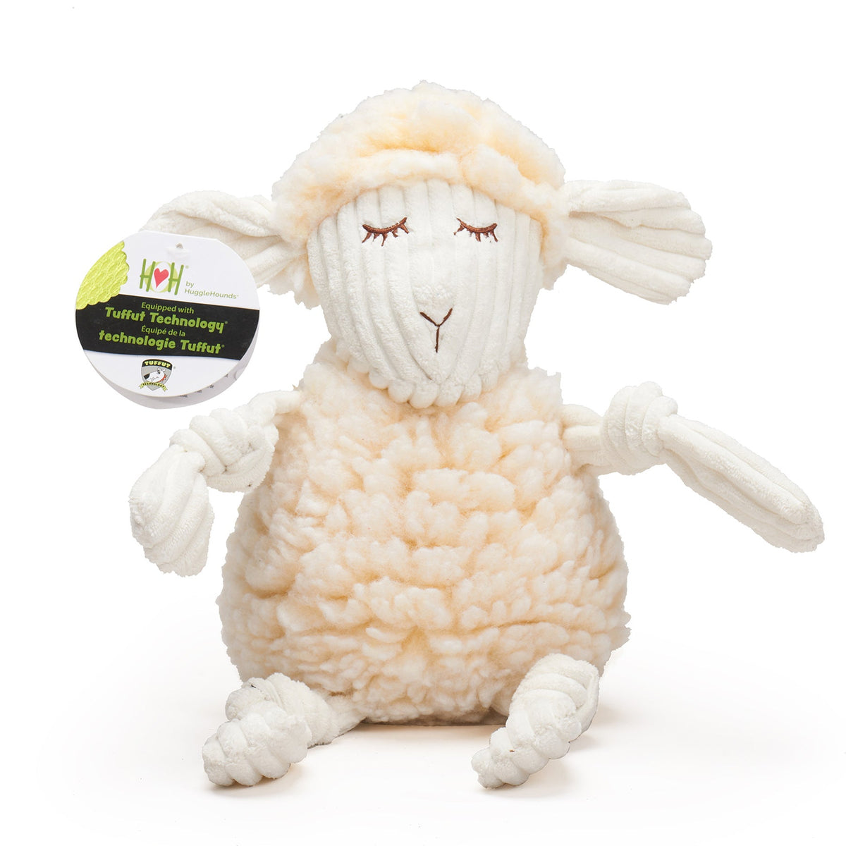 Louise Lamb HuggleFleece FlufferKnottieTM Plush Dog Toy