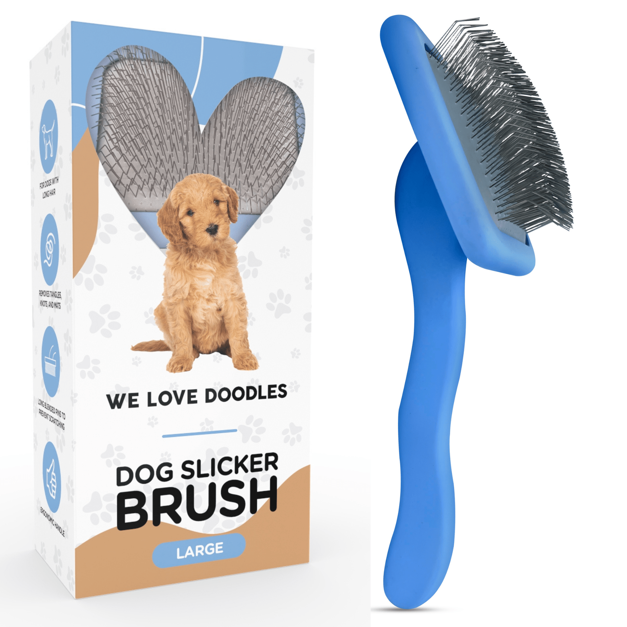 Dog Slicker Brush - Large & Small