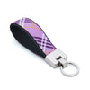 Up Country Lavender Lattice Cast Brass Key Ring