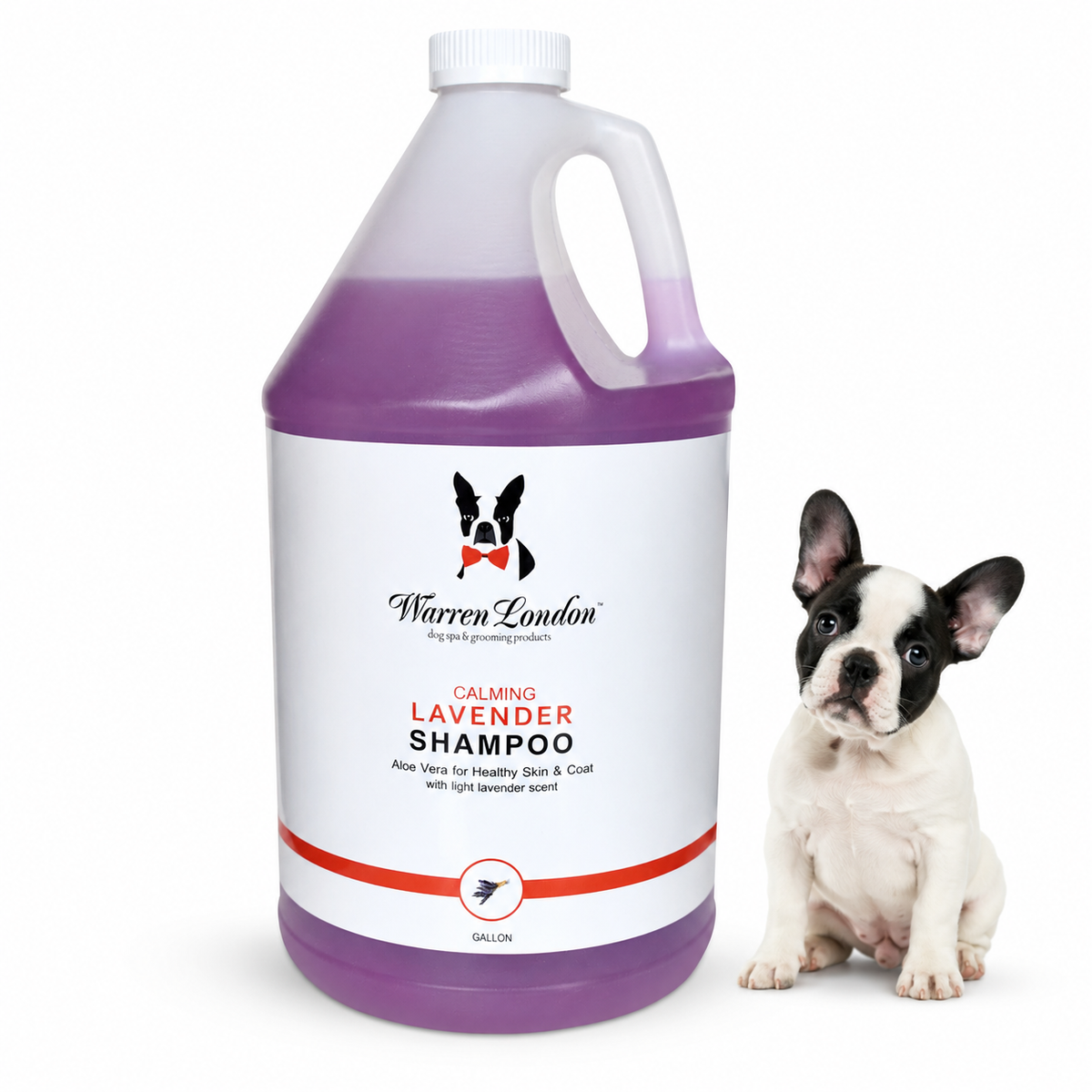 Calming Lavender Dog Shampoo w/Aloe Vera & Essential Oils - Professional Size | HT Animal Supply