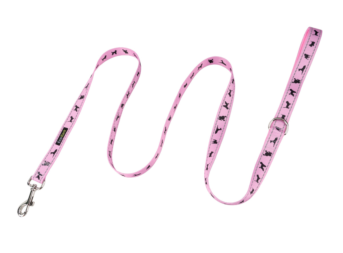 EcoBark baby pink leash strap and clasp