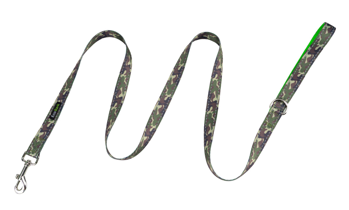 EcoBark – Camo Comfort Grip Padded Dog Leash