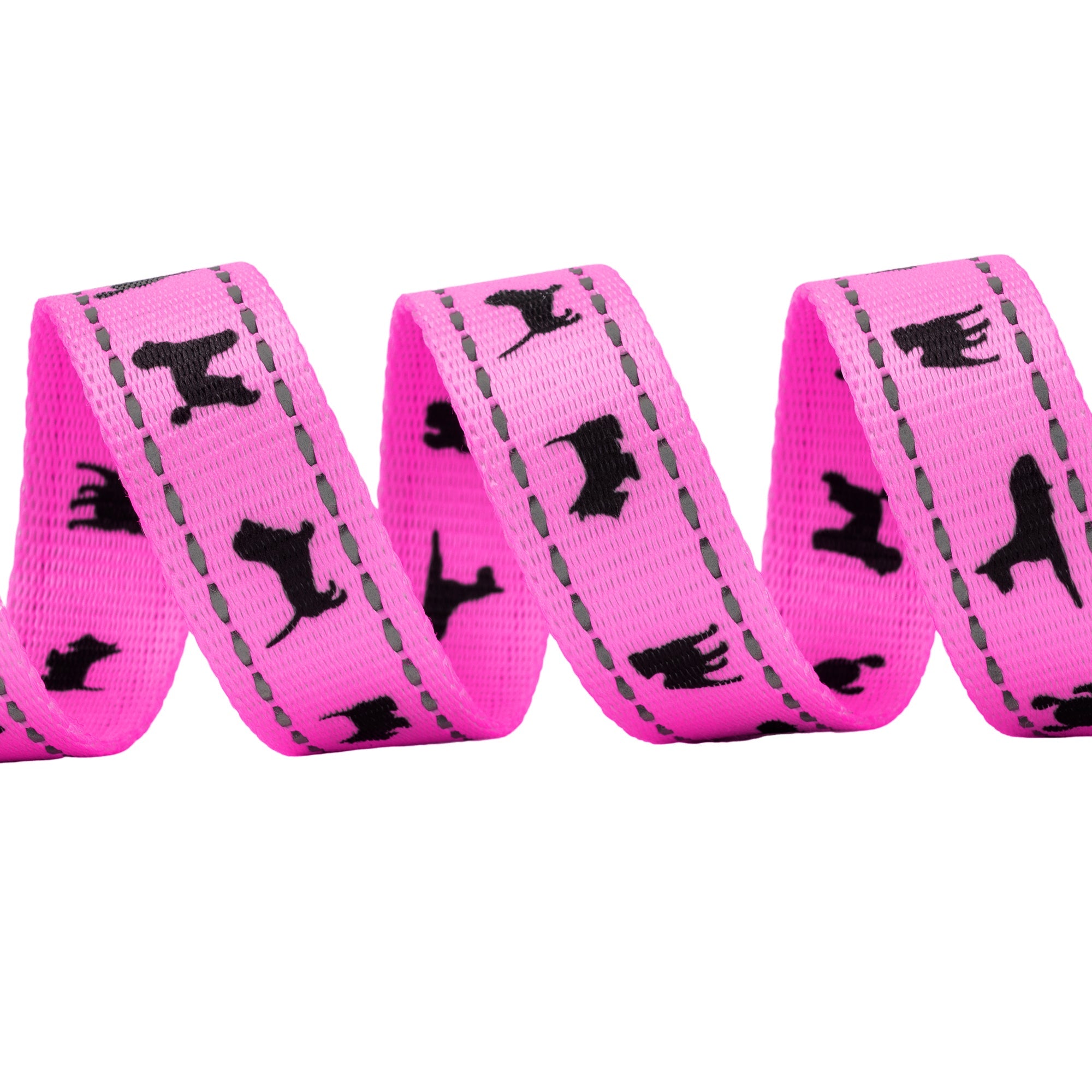 Pink Dog Leash by EcoBark - Padded Comfort Grip Leash - 4ft, 5ft, and 6ft Leash for Teacup, Small, and Medium Dogs
