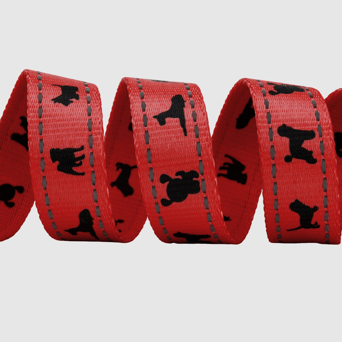 EcoBark – Cherry Red Comfort Grip Padded Dog Leash