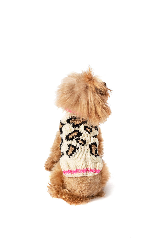 Leopard Print Dog Sweater