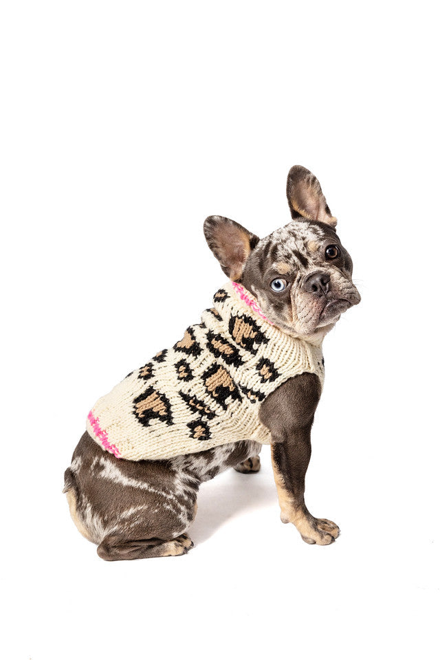 Leopard Print Dog Sweater
