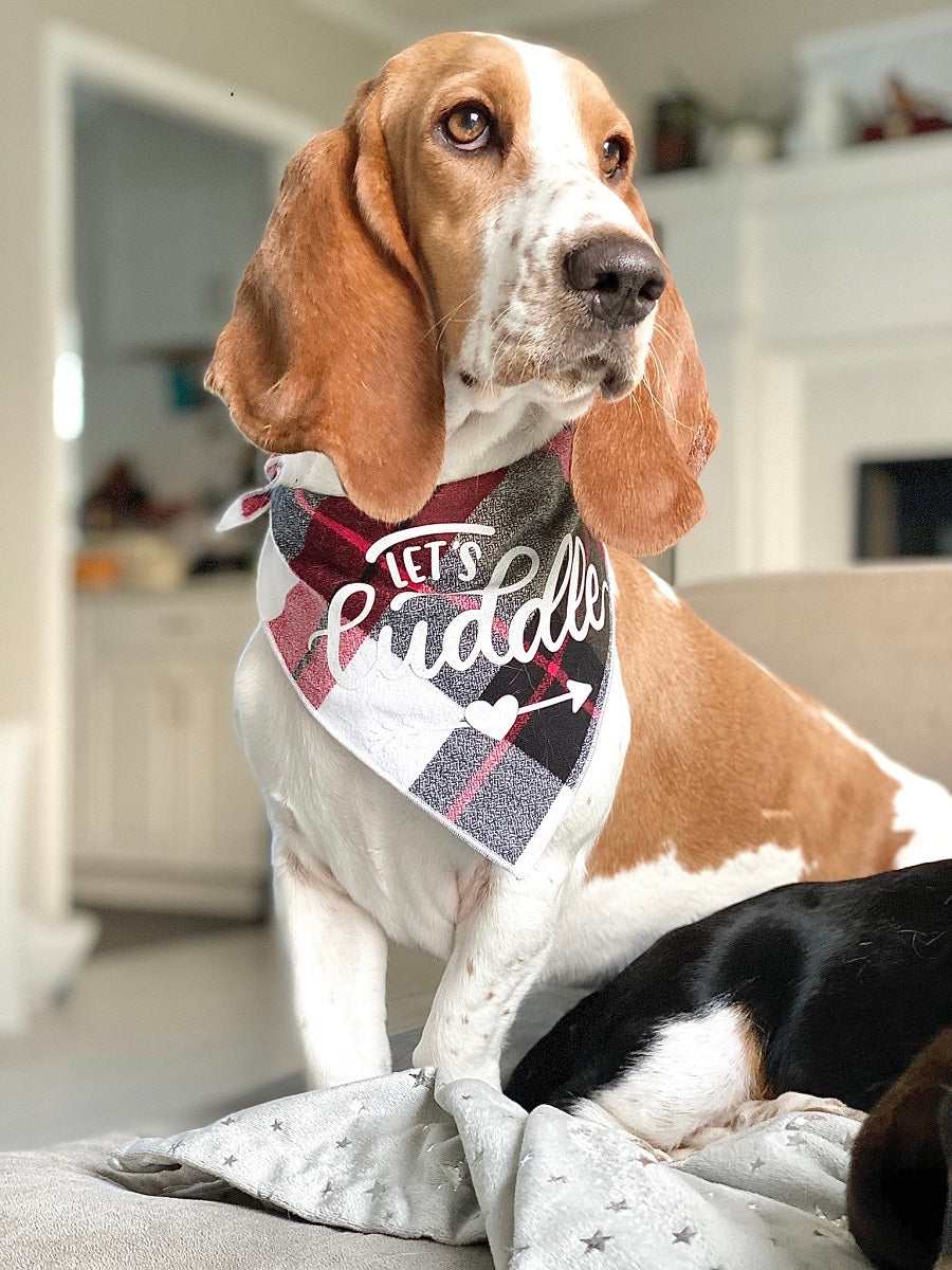 Lets Cuddle Luxe Flannel Dog Bandana
