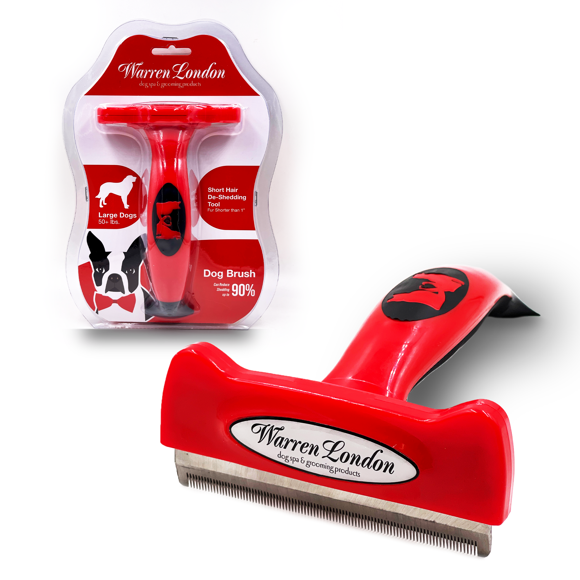 De-Shedding Dog Brush for Short Hair (<1")