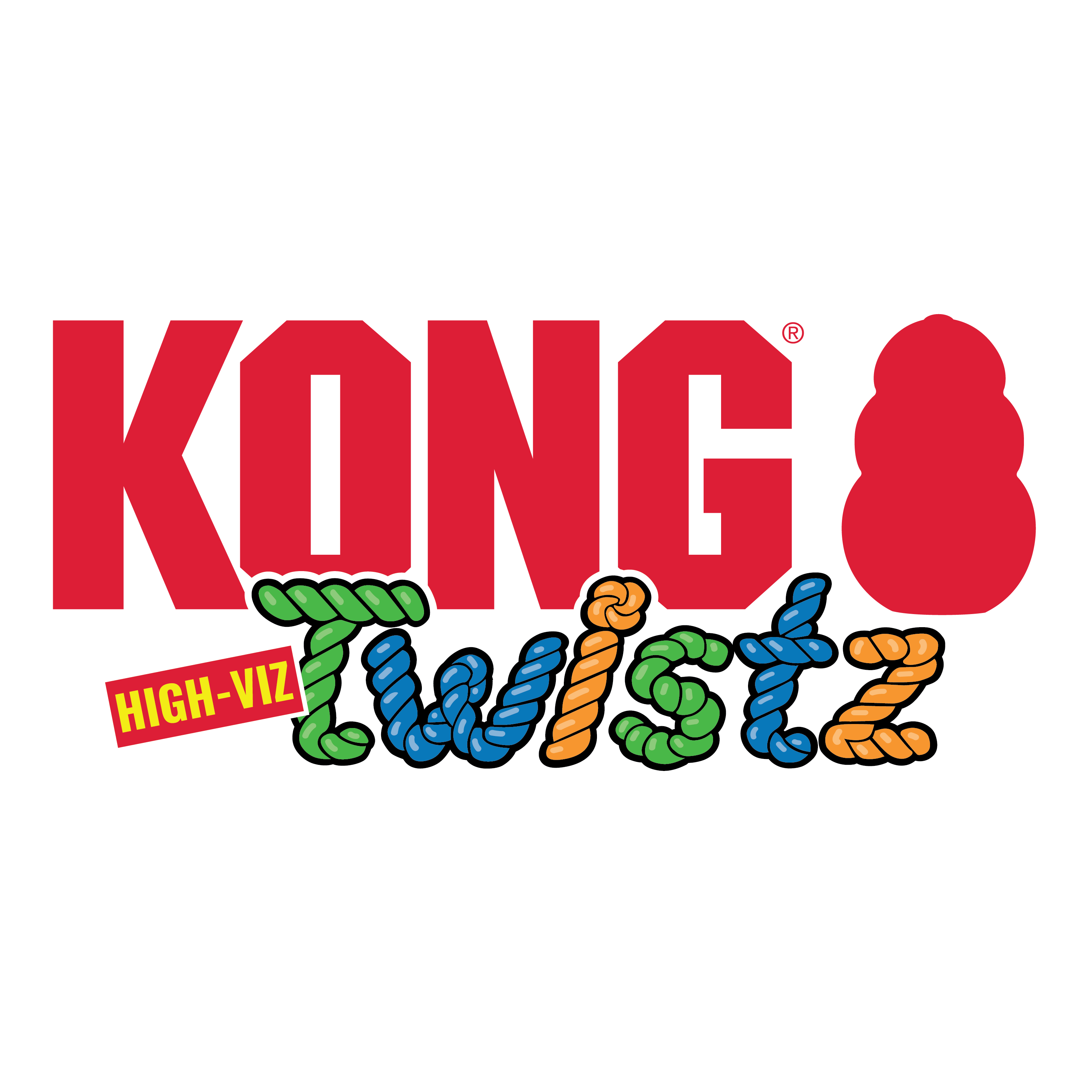 Kong Twistz High-Viz Ball Large - HT Animal Supply