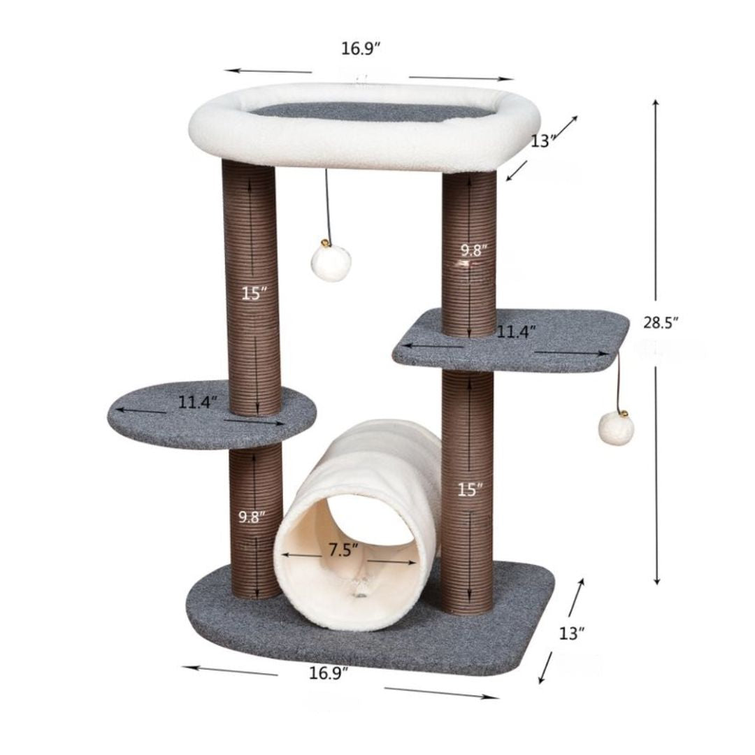 Lifted Multifunctional Cat Tree