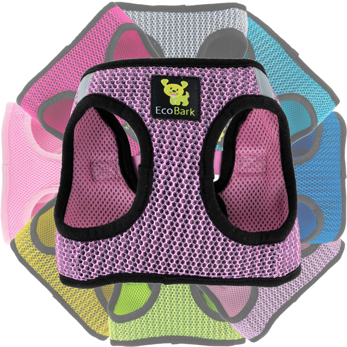 EcoBark – Lilac Pink Reflective Step-In Dog Harness