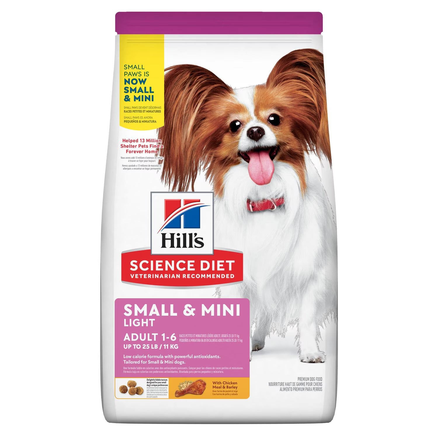 Hills Science Diet Adult Light Small & Mini with Chicken Meal & Barley Dry Dog Food Bag