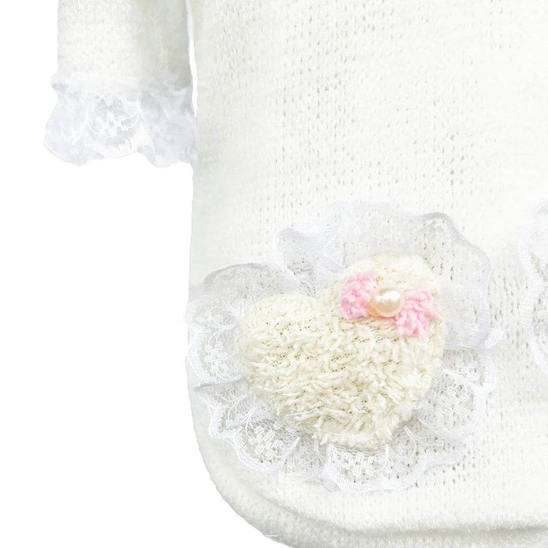 Hello Doggie Lil Lamb Faux Fur Cotton Dog Sweater