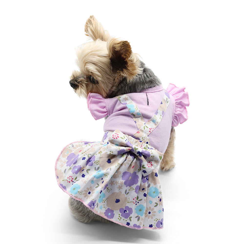 DOGO Lilac Cross Back Dog Dress