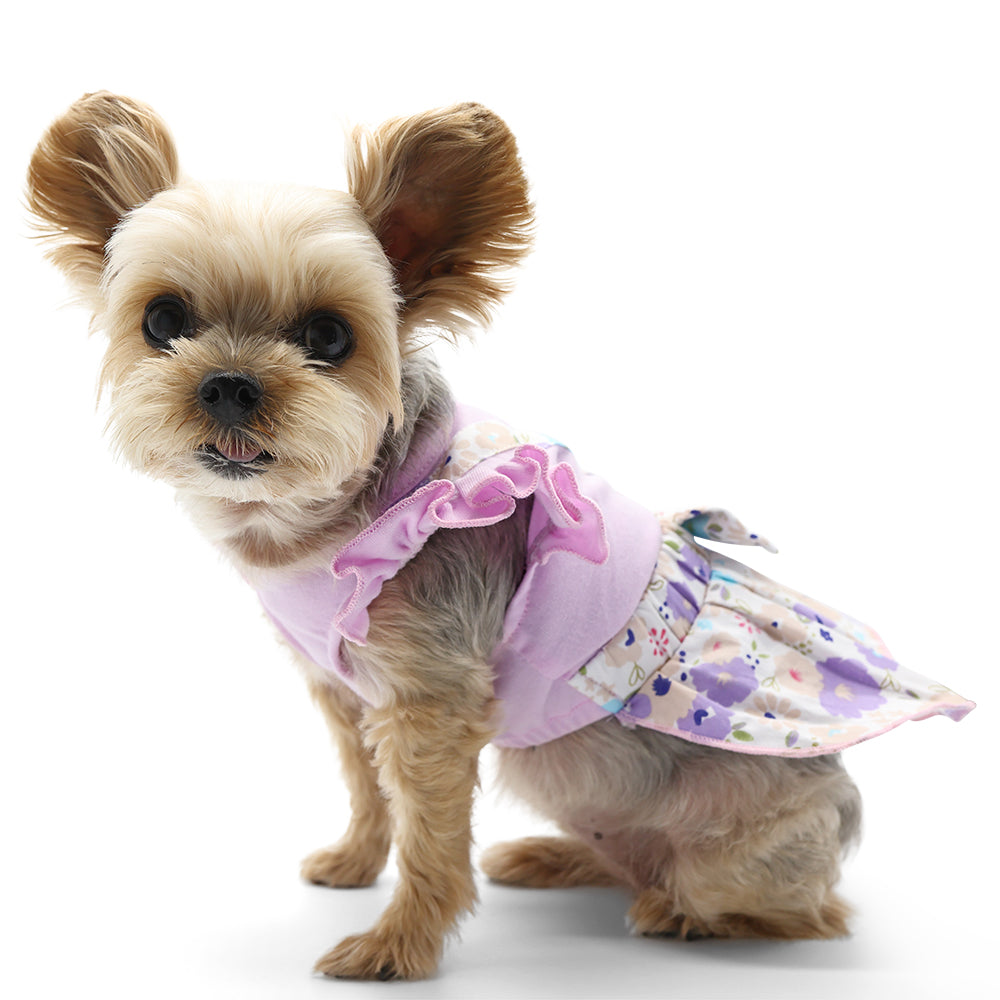 DOGO Lilac Cross Back Dog Dress