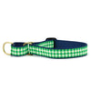 Up Country Lime Gingham Cast Brass Martingale Collar