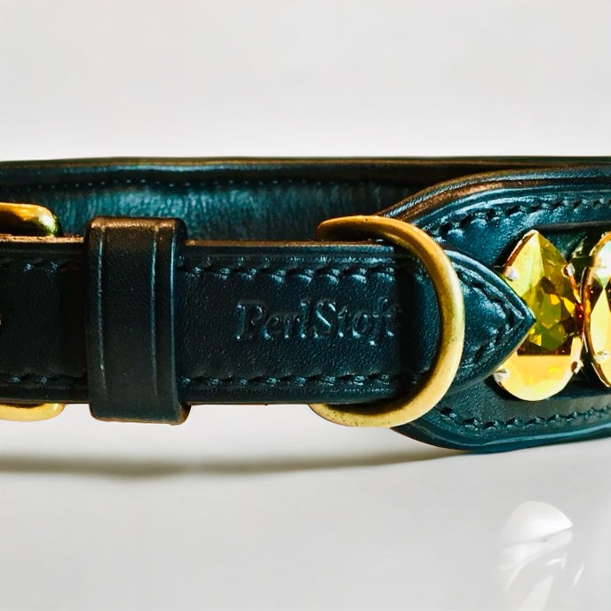 Liz Big Dog Collar Metallic Sunshine