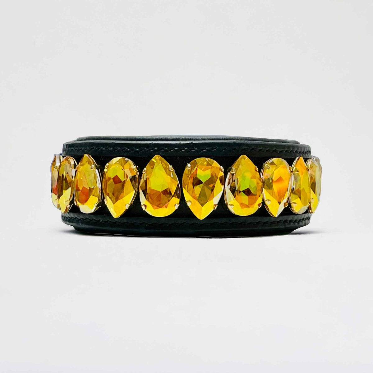 Liz Big Dog Collar Metallic Sunshine