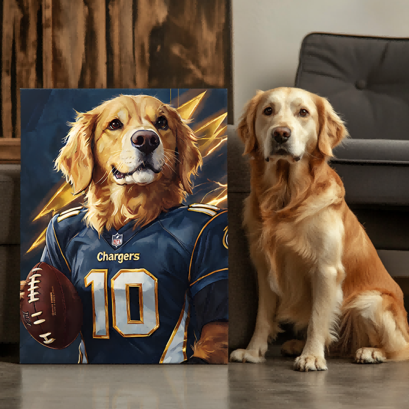 Paws and Play Football Edition Texture Portrait