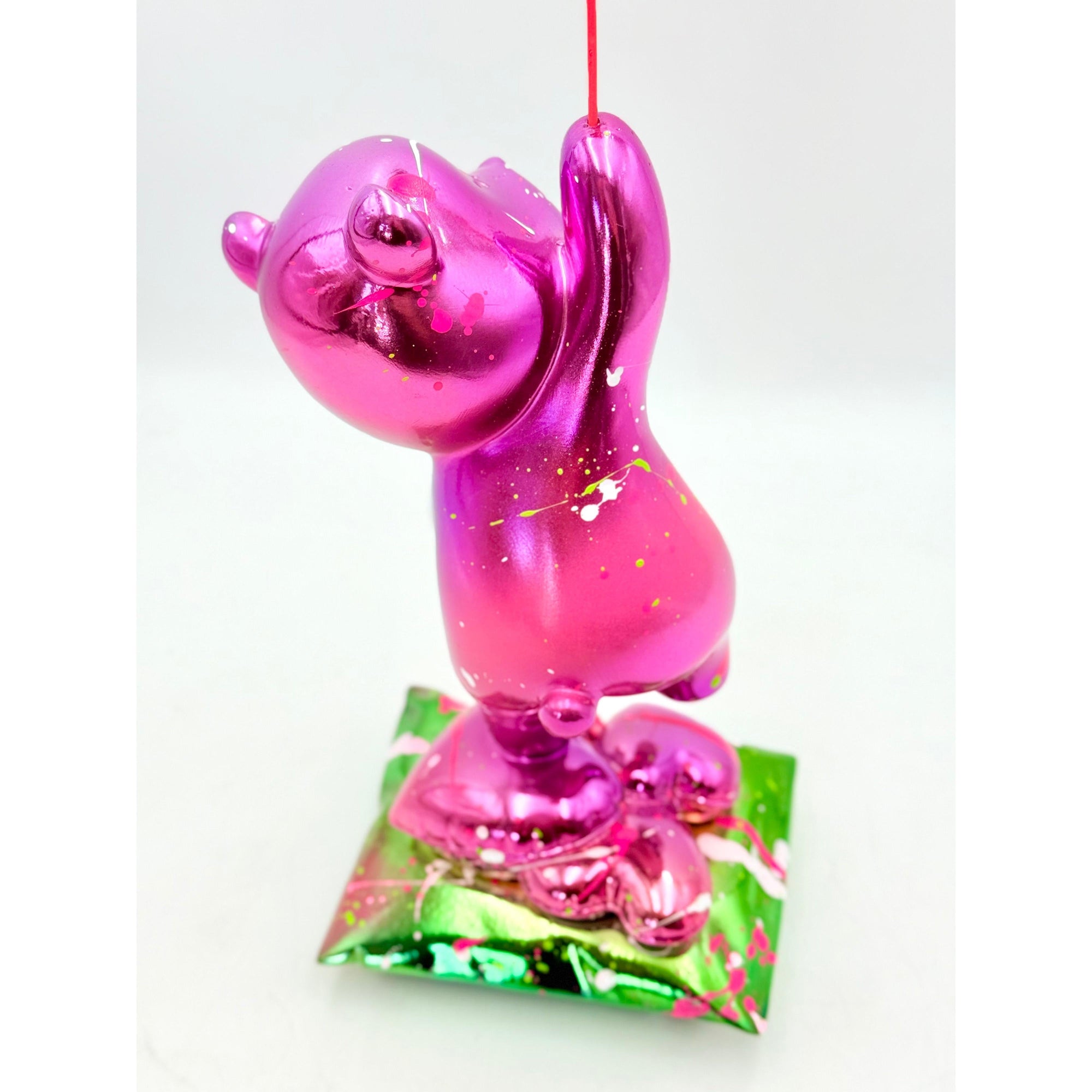 And Iconic Love Chaser Sculpture Purple Chrome Style