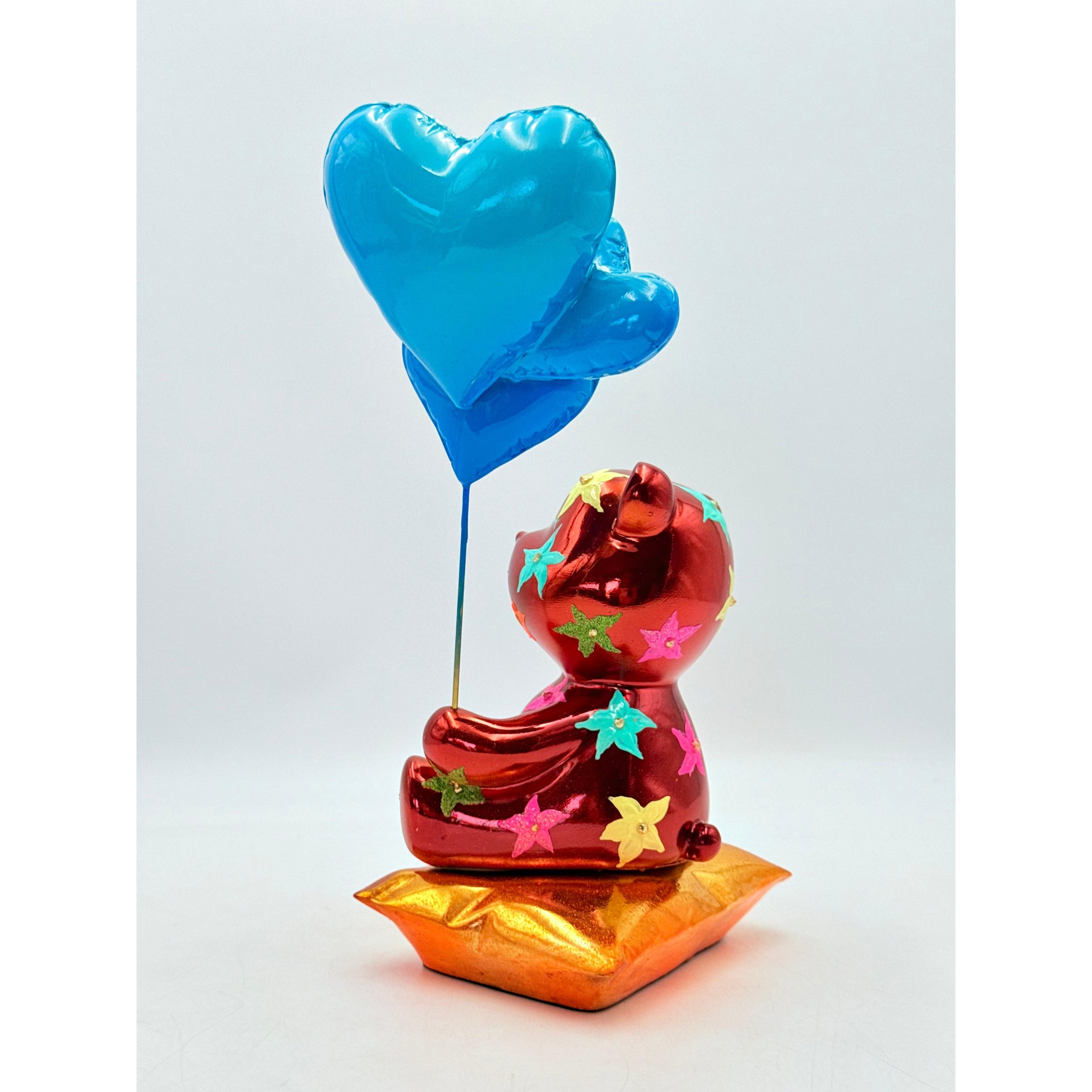 Love Dreamer Sculpture - Floral Romance Red Floral Decor Sculpture image 4 - HT Animal Supply
