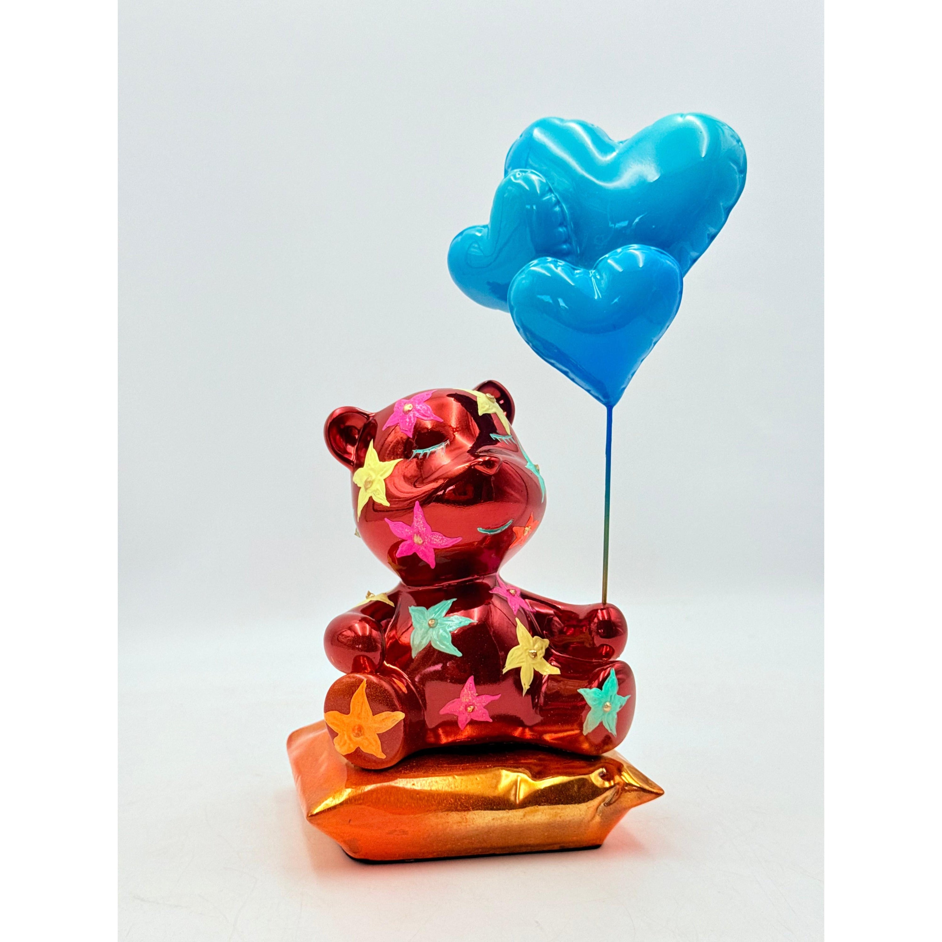 Love Dreamer Sculpture - Floral Romance Red Floral Decor Sculpture image 5 - HT Animal Supply