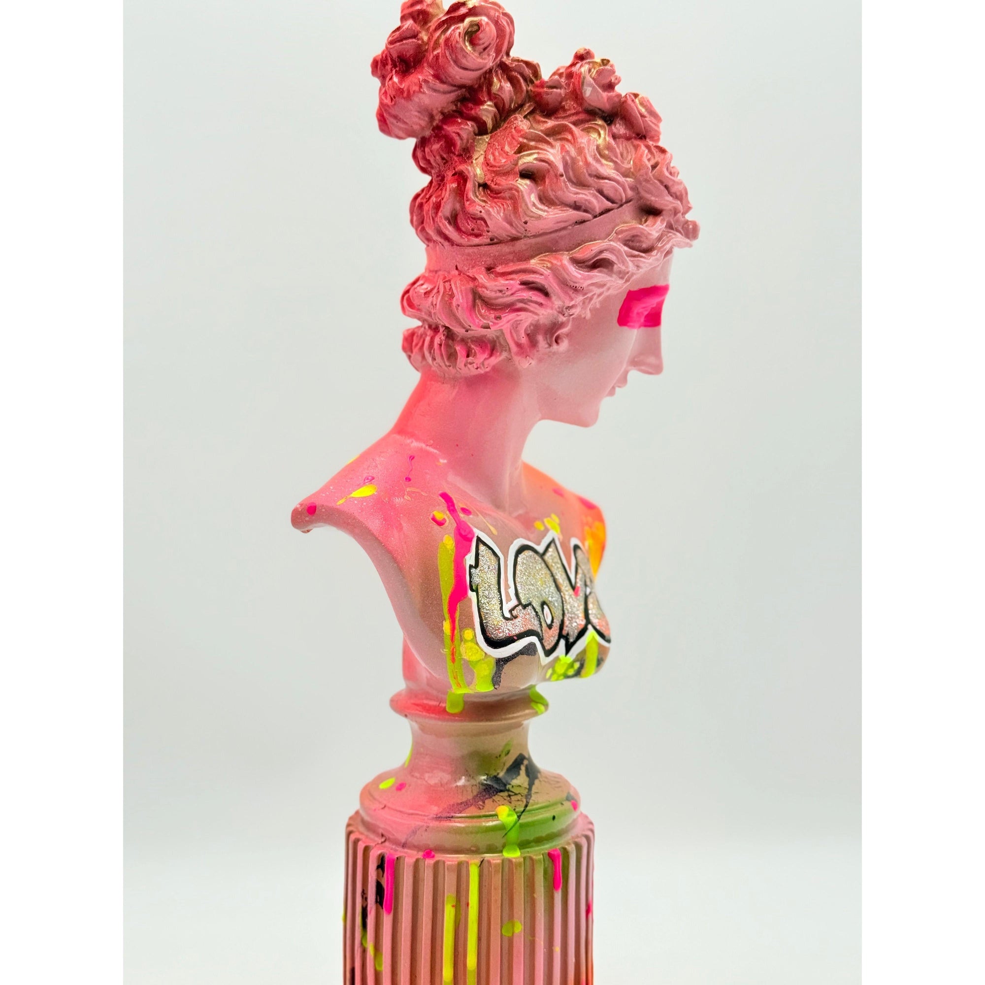 And Iconic Venus Sculpture Love Pink Pop Art Style