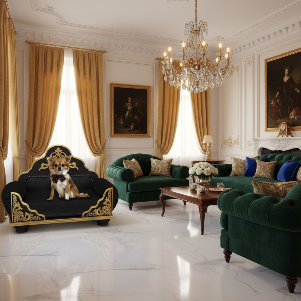 Grace Kelly Black Dog Bed