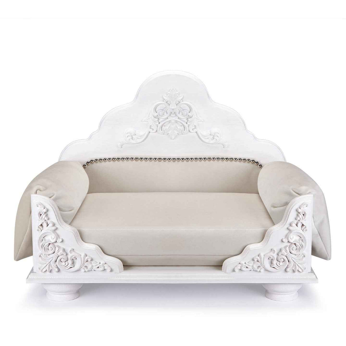 Grace Kelly Pure White Dog Bed