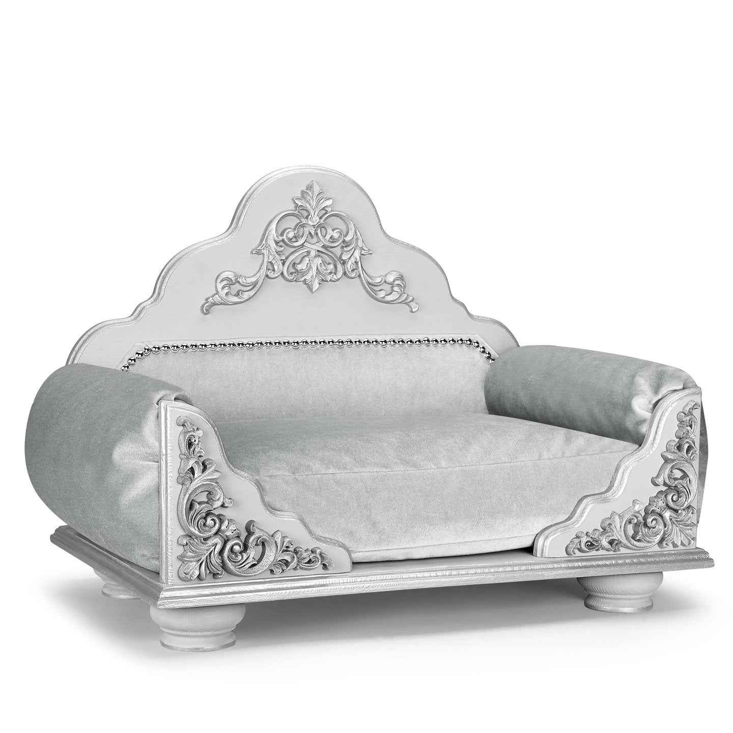 Grace Kelly Silver Dog Bed