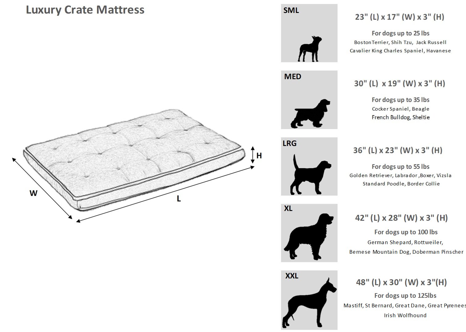 Luxury Crate Mattress Taupe Herringbone
