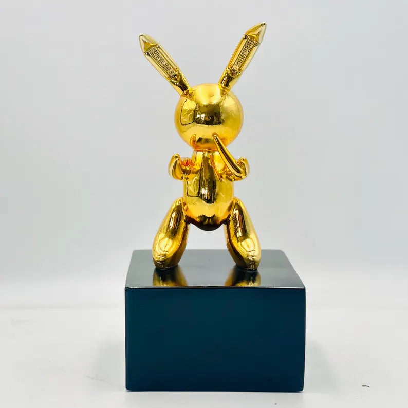 Gold Balloon Rabbit Statue