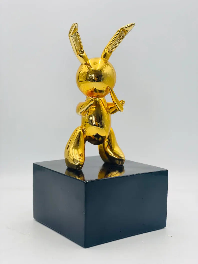 Gold Balloon Rabbit Statue