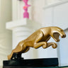 Luxury Gold Jaguar Statue