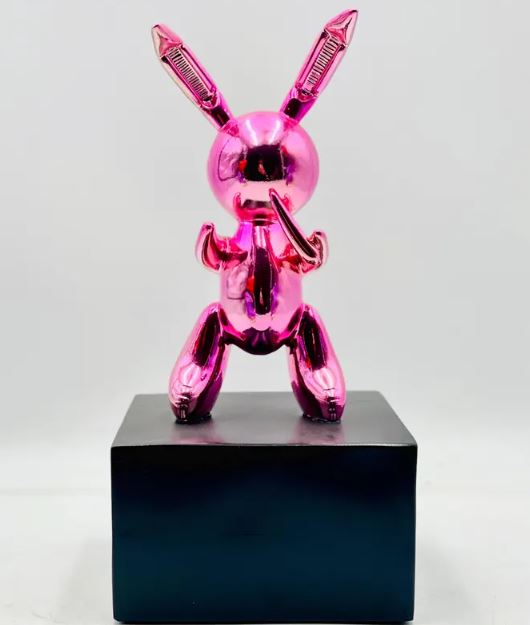 Luxury Pink Rabbit Balloon Sculpture