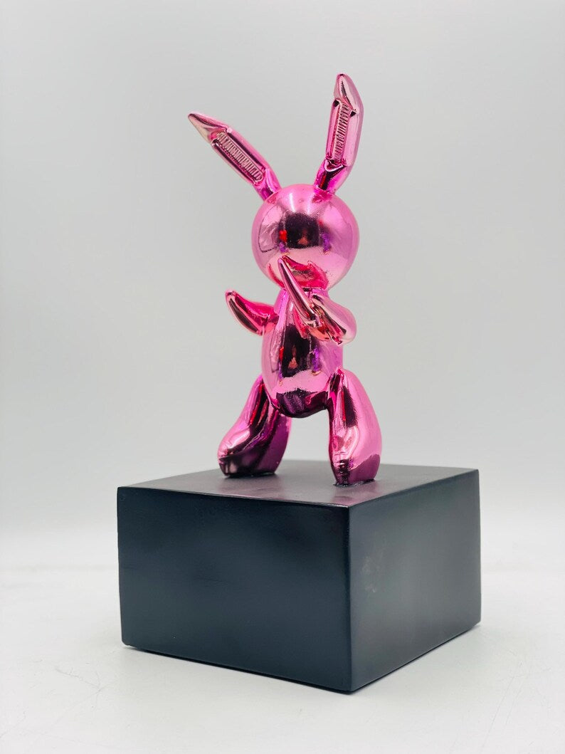Luxury Pink Rabbit Balloon Sculpture