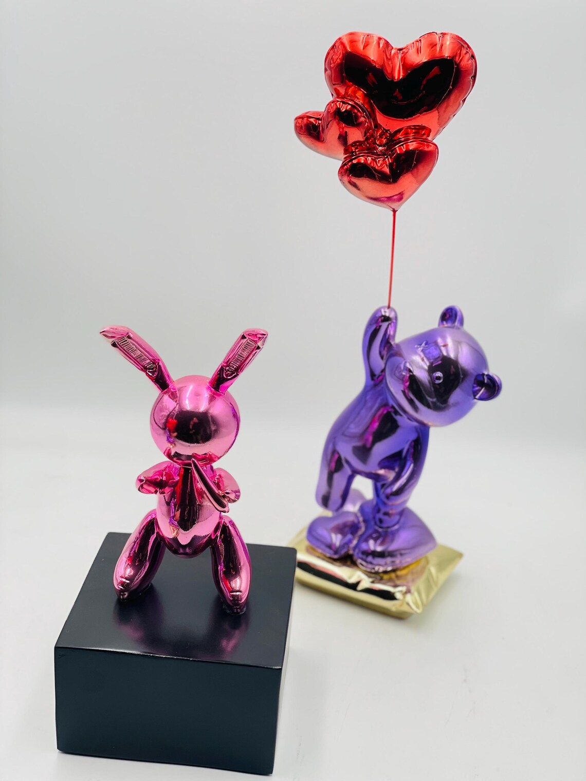 Luxury Pink Rabbit Balloon Sculpture
