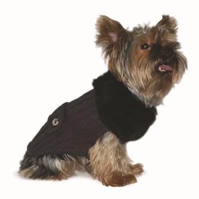 DOGO Luxy Fur Dog Sweater Coat
