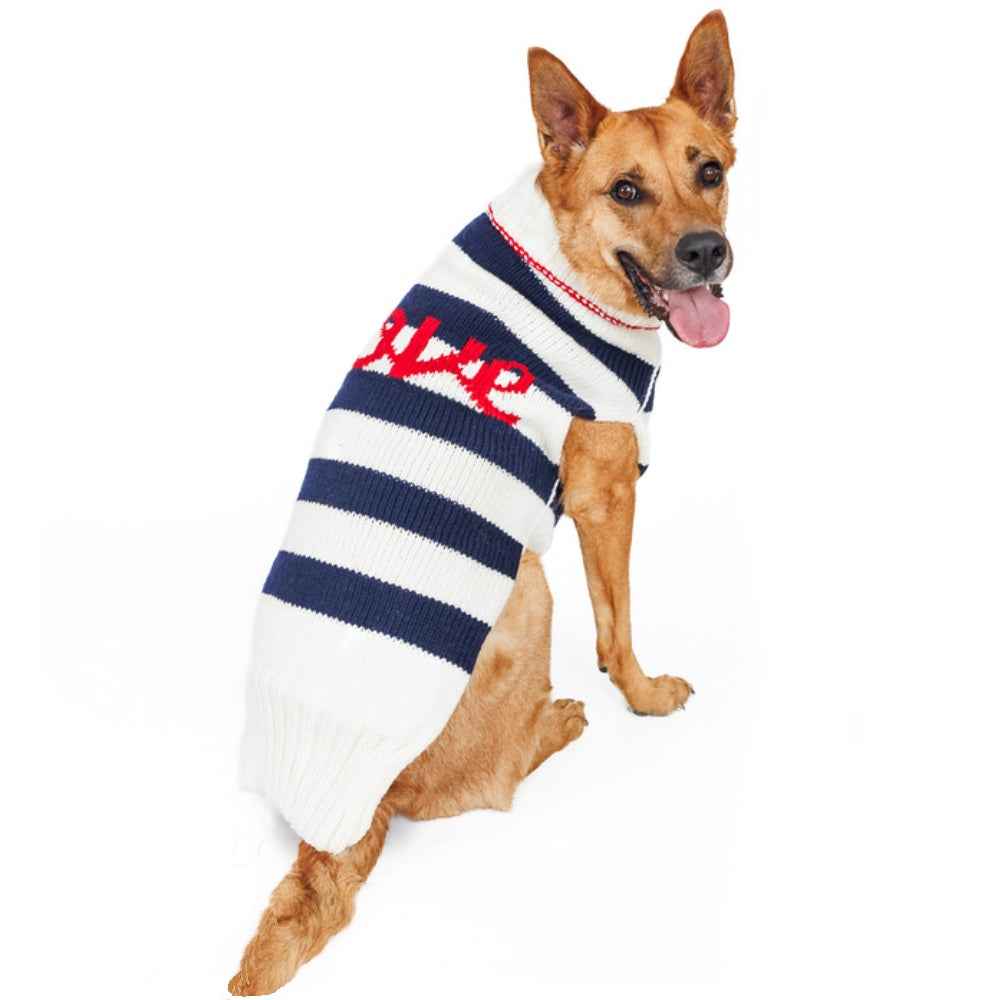 Chilly Dog Love Note Knit Wool Dog Sweater