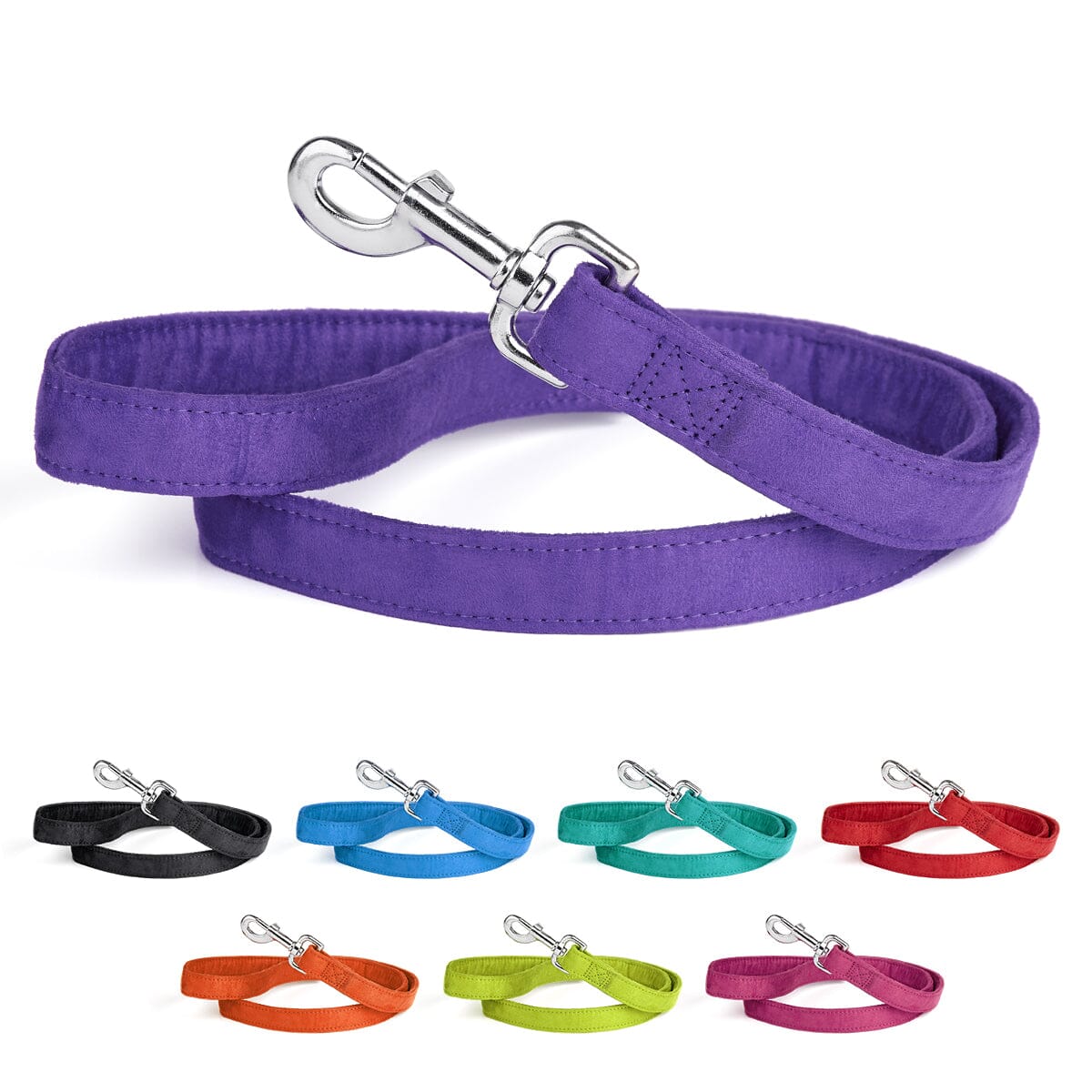 Dogline Comfort Microfiber Flat Dog Leash