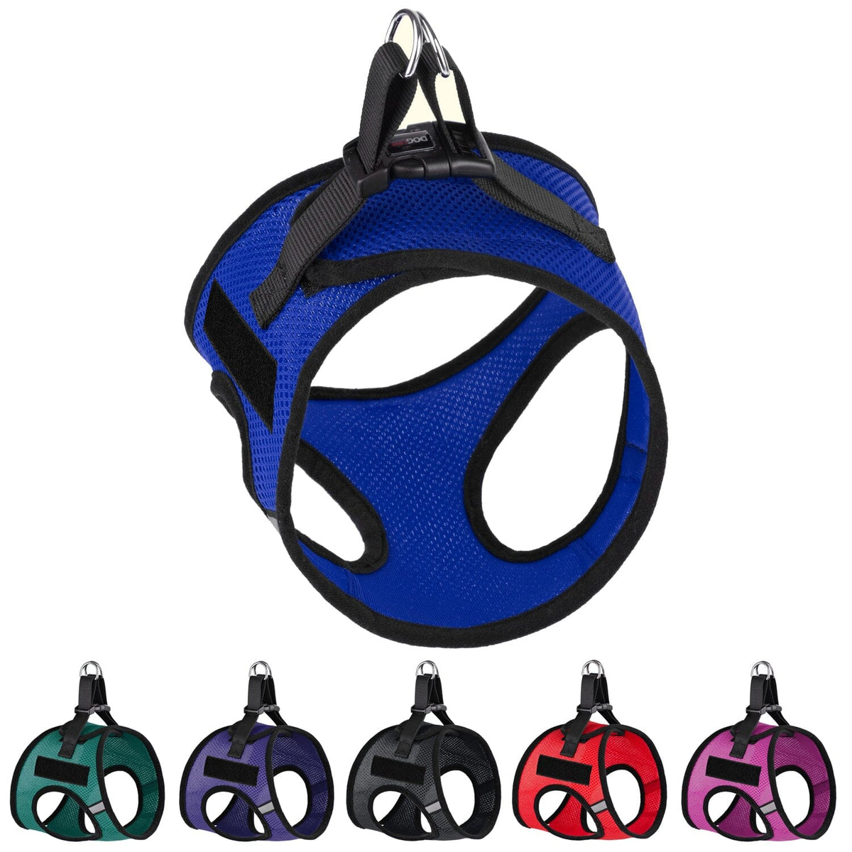 Dogline York Mesh Harness with Built-In Hook & Loop Fasteners