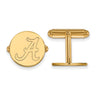 14k Gold Plated Silver Univ. of Alabama Cuff Links