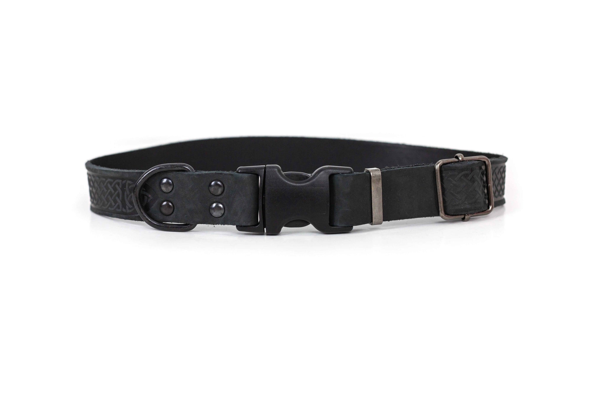 Euro-Dog Celtic Sport Quick-Release Leather Dog Collar