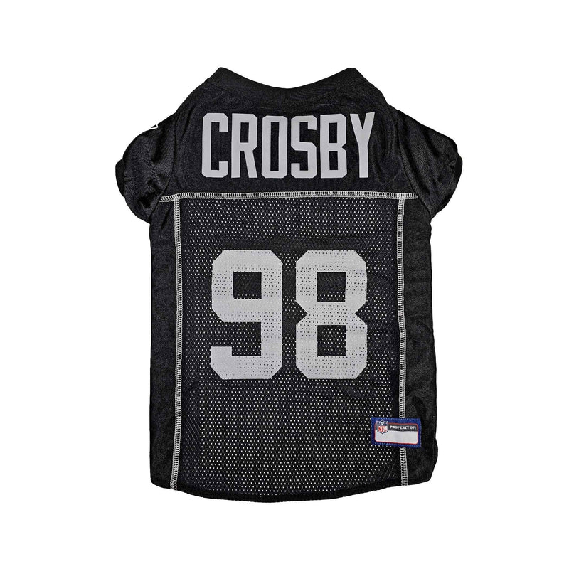 NFL Las Vegas Raiders Maxx Crosby Striped Mesh Pet Jersey