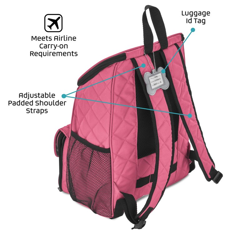 Personalized Weekender Backpack Pink